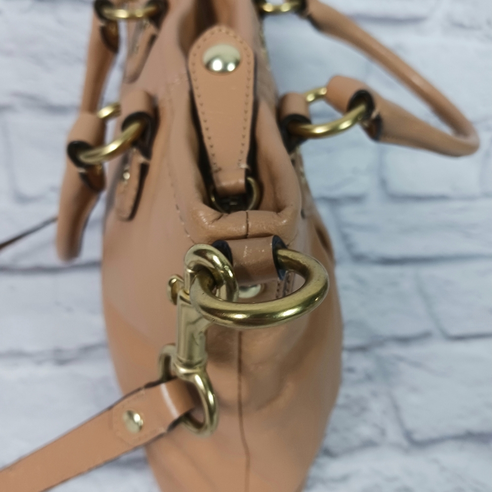 Coach Ashley camel leather mini satchel bag - Picture 8 of 14